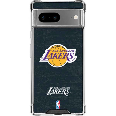 NBA Los Angeles Lakers Black Primary Logo Google Pixel 8 Clear Case